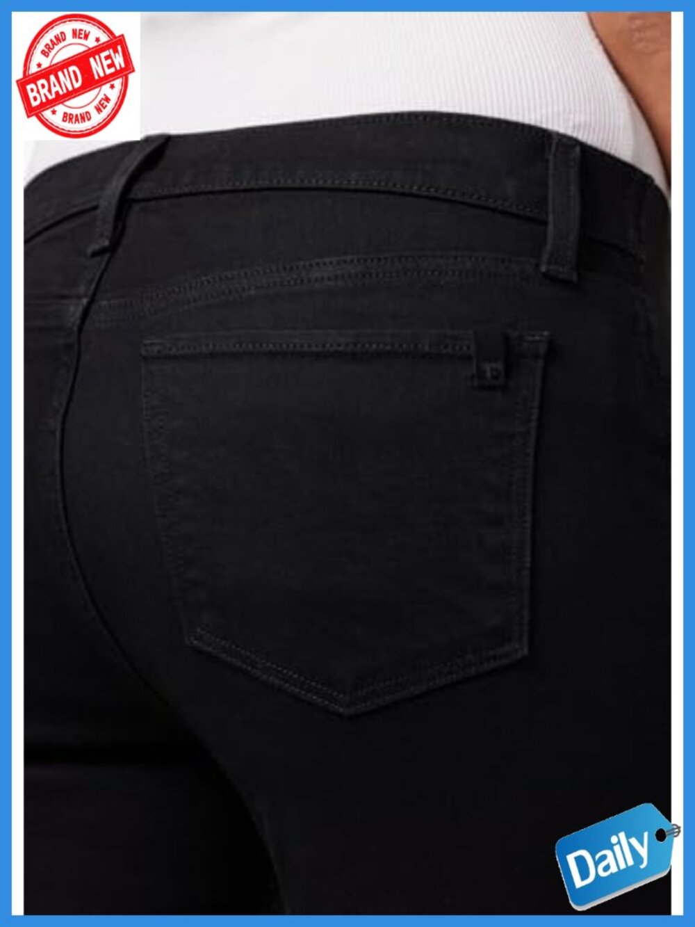 Maternity Skinny Ankle Jeans, Mid-Rise, Sculpting Stretch Denim, 28 - Picture 4 of 6